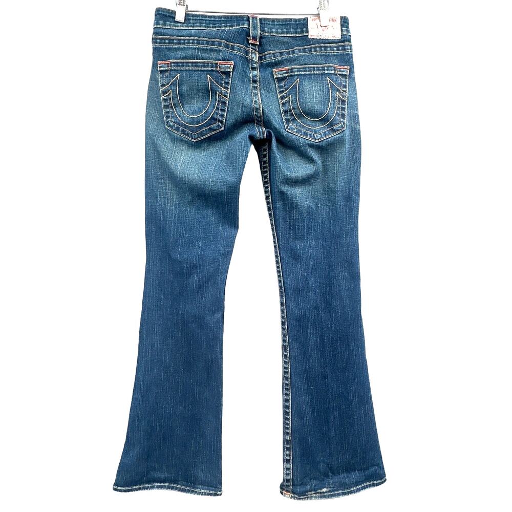 VTG Y2K True Religion Jeans 30x33 Boot Cut USA Low Rise Horseshoe Street Grunge